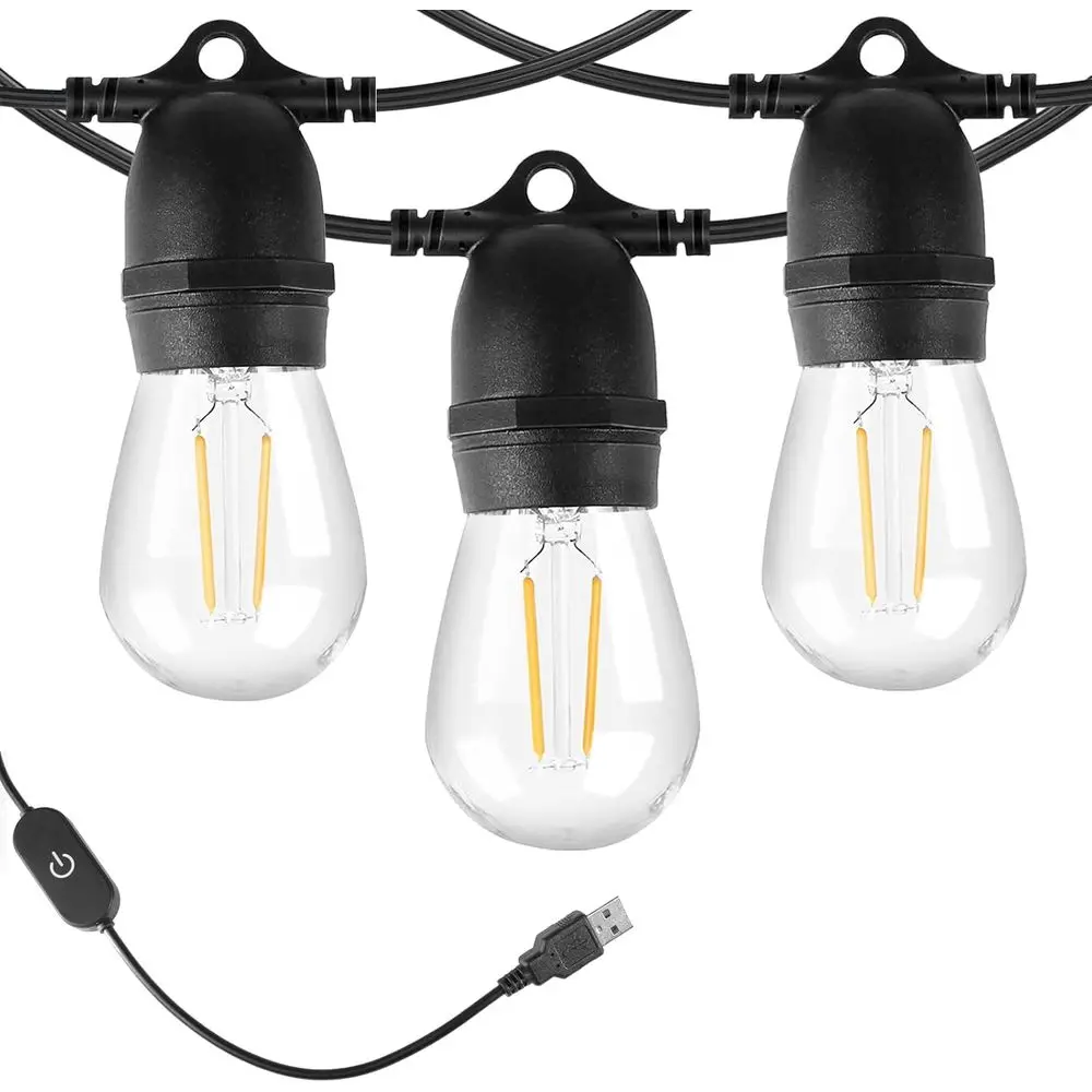 Outdoor Camping Lights String - 24.6ft USB Güçlü Led Işık Zinciri,
