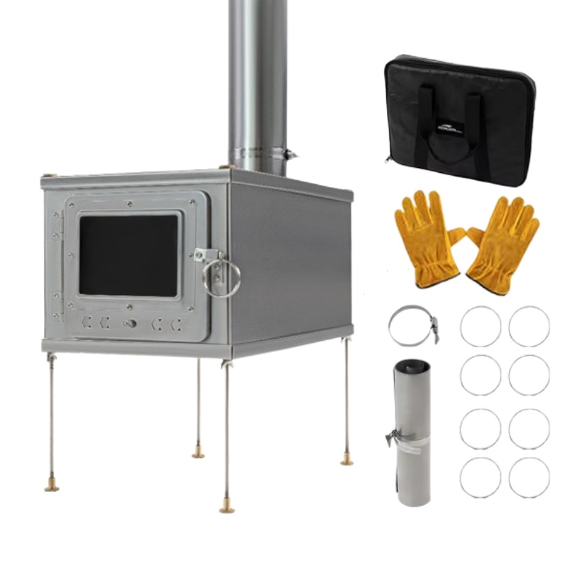 Outdoor Camping Stove Wood - Katlanabilir çadır soba hafif titanyum alaşımlı