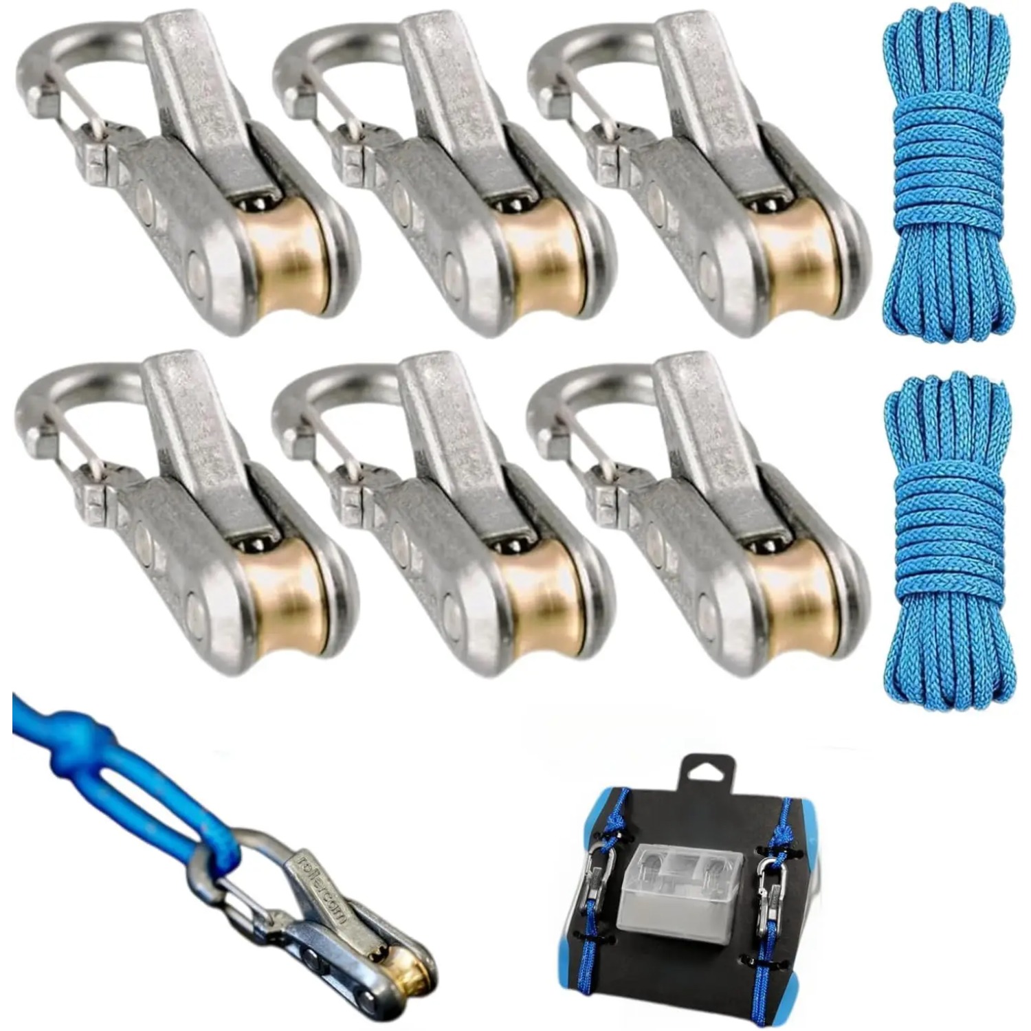 Outdoor Camping Guy - 6 adet Paracord halat gergisi düğümsüz