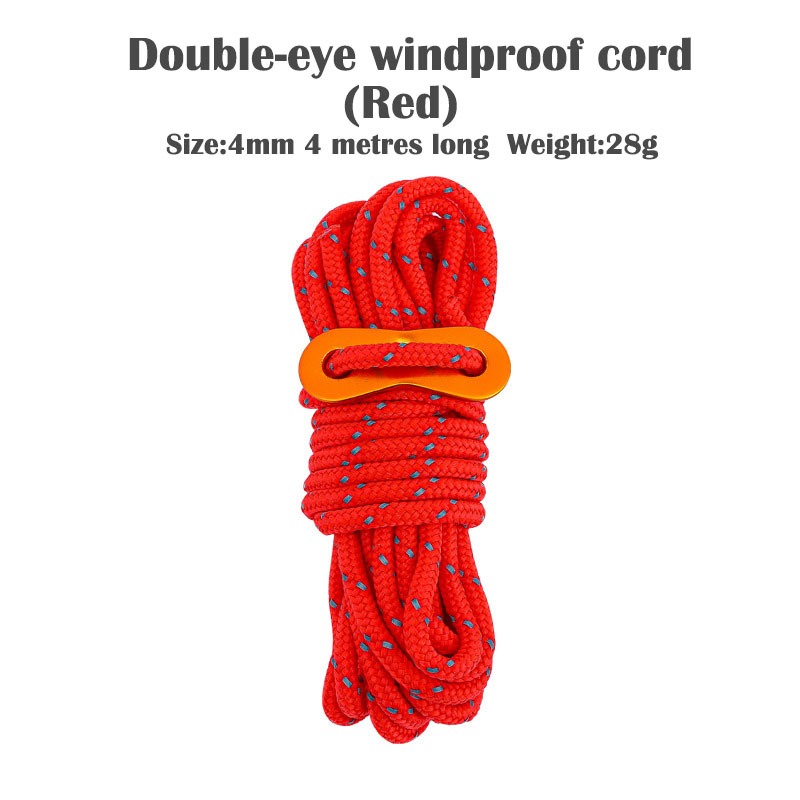 Outdoor Camping Guy - Çadır halatları 4mm yansıtıcı kordon Guy