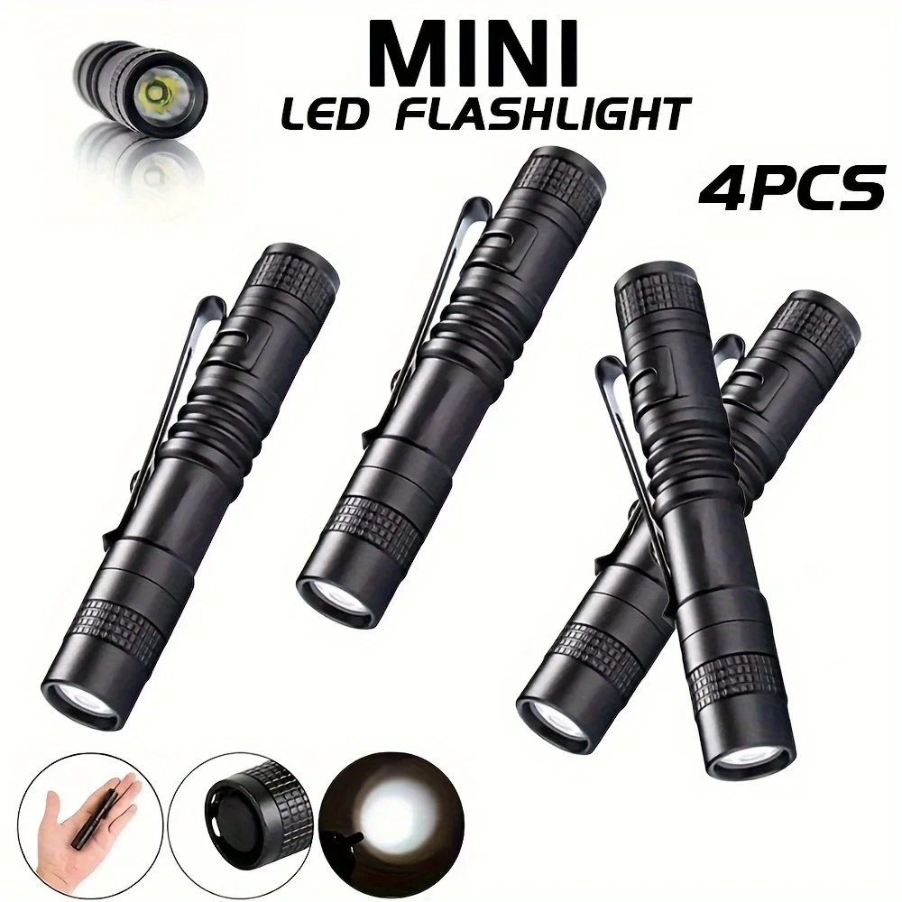 Outdoor Camping Accessories - 1-4 adet Mini taşınabilir LED kalem