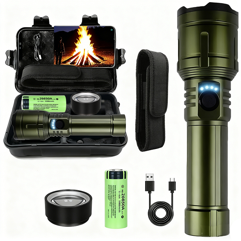 Outdoor Camping Accessories - Ultra Güçlü El Feneri Odaklanan Ateşleme
