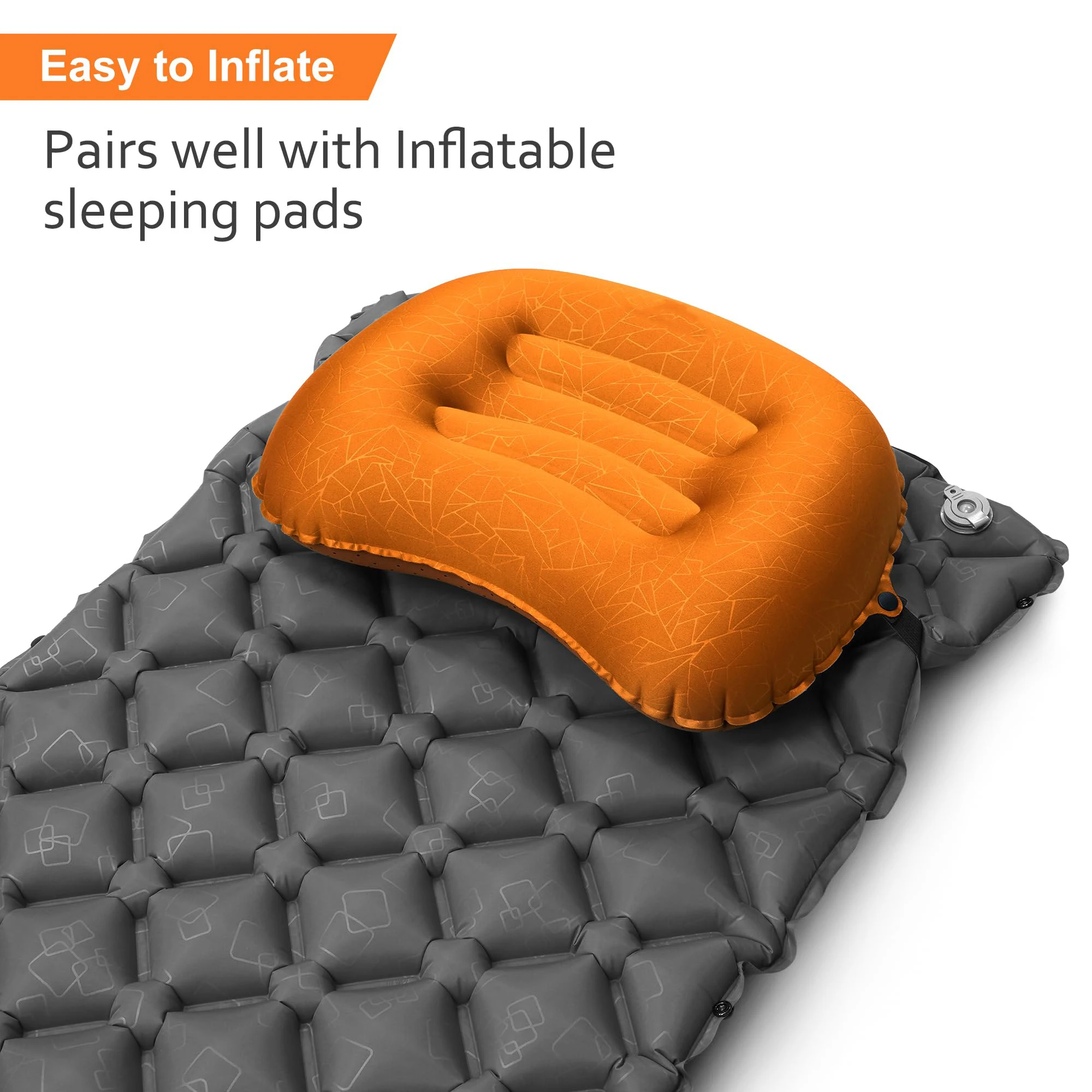 Camp Pillow Compressible - 1 adet ultra hafif şişirilebilir kamp