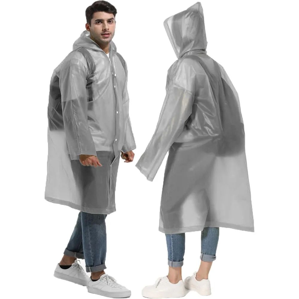 Camping Rain Poncho - ﻿ 1/2 adet kompakt yeniden kullanılabilir