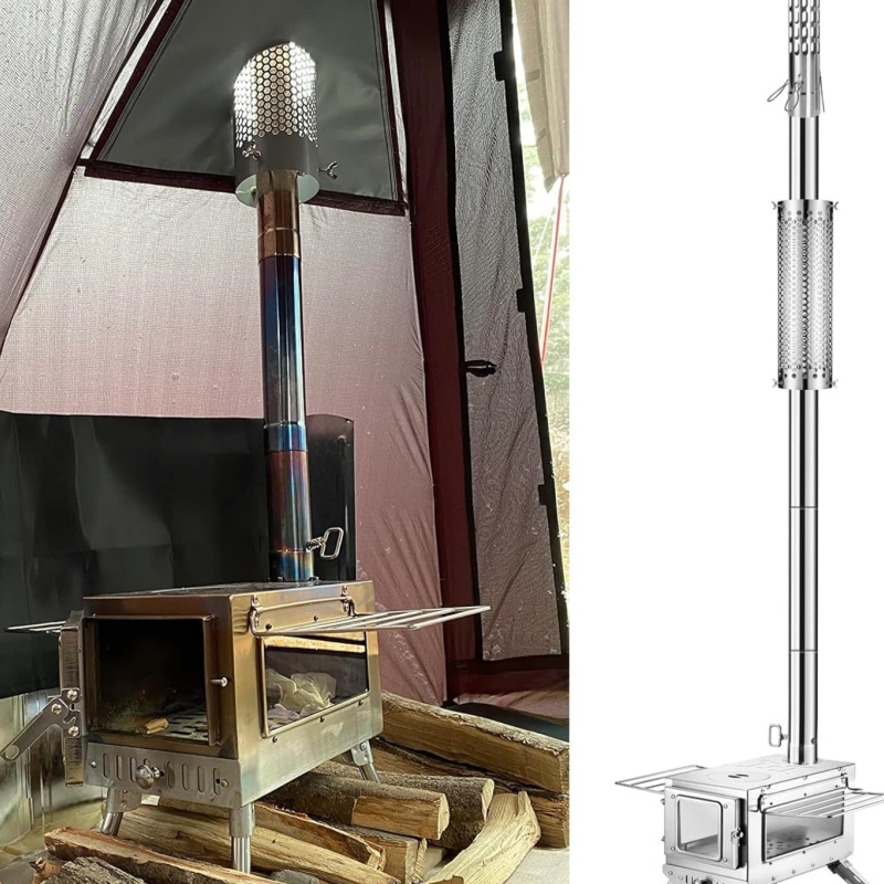 Kamp sobası borusu paslanmaz ç - Outdoor Camping Stove Wood incelemesi ve fiyatı