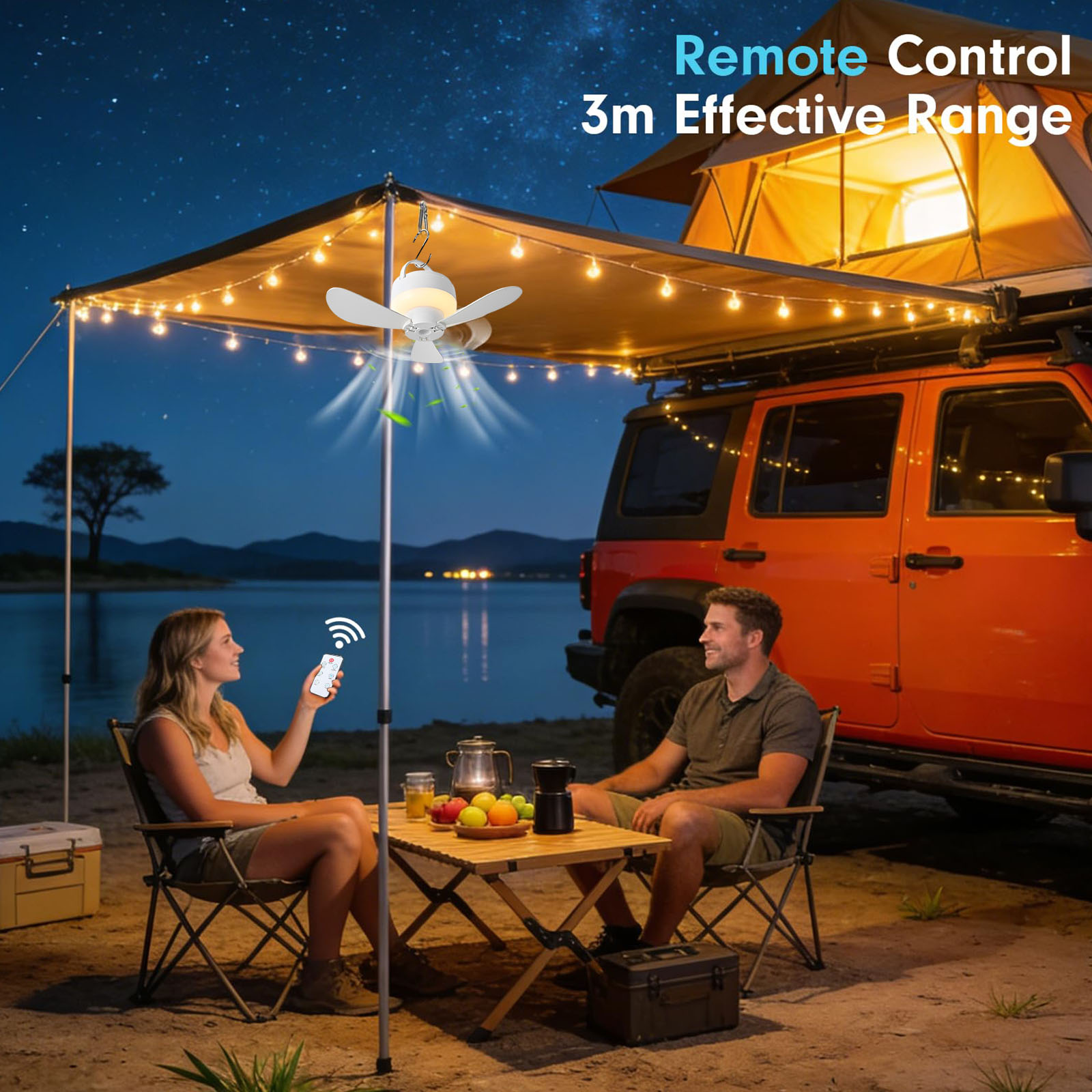 5.51 İnç USB Kamp Fanı 5 Hızlı - Outdoor Camping Canopy incelemesi ve fiyatı