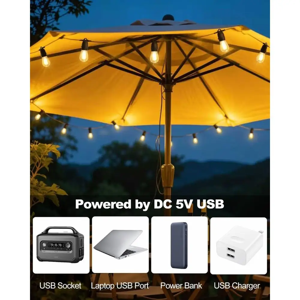 24.6ft USB Güçlü Led Işık Zinc - Outdoor Camping Lights String incelemesi ve fiyatı