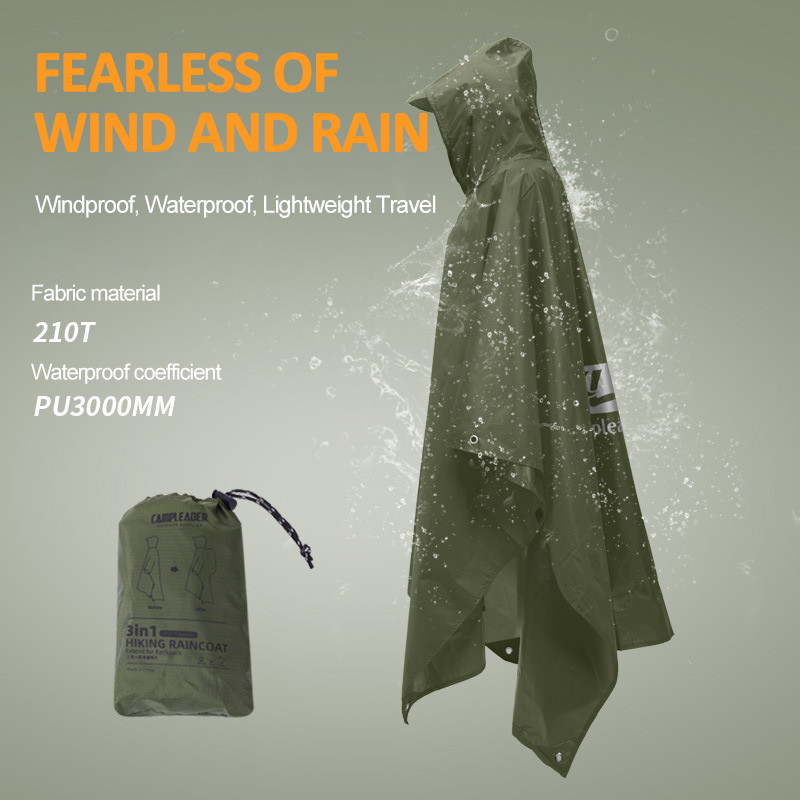 3'ü 1 Arada Açık Yağmurluk Kap - Camping Rain Poncho incelemesi ve fiyatı