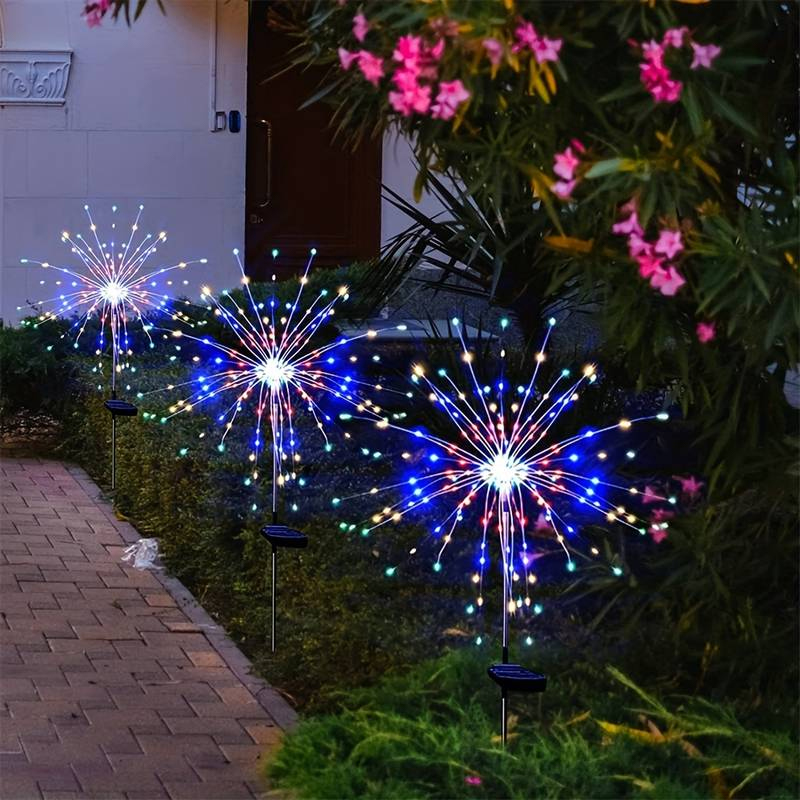 Güneş havai fişek ışıkları açı - Outdoor Camping Lights String incelemesi ve fiyatı