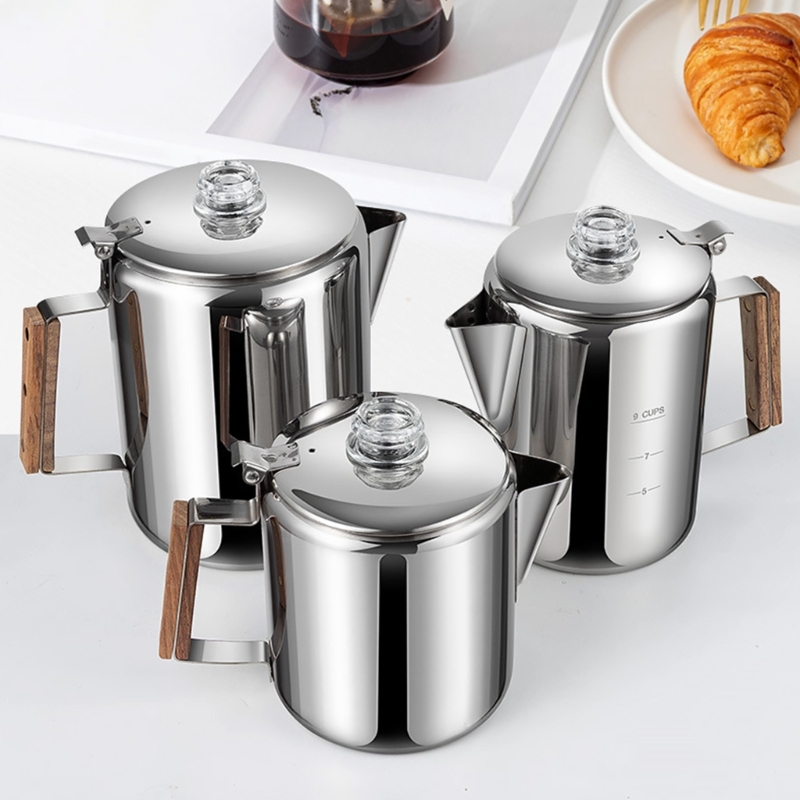 Sağlam Paslanmaz Çelik Kamp Ka - Camp Percolator Coffee incelemesi ve fiyatı