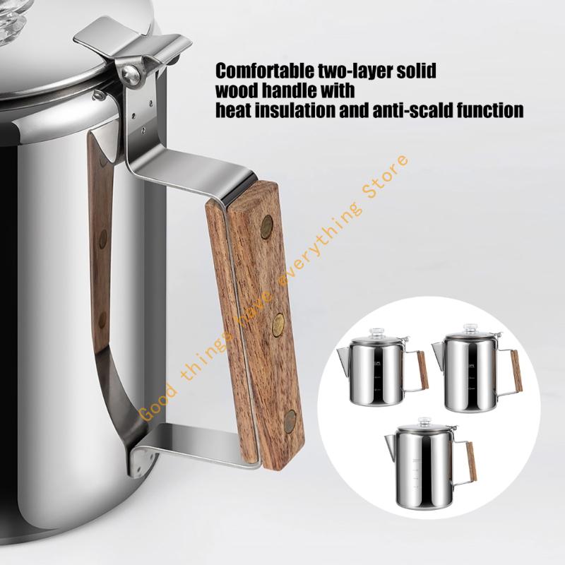 Sağlam Paslanmaz Çelik Kamp Ka - Camp Percolator Coffee incelemesi ve fiyatı
