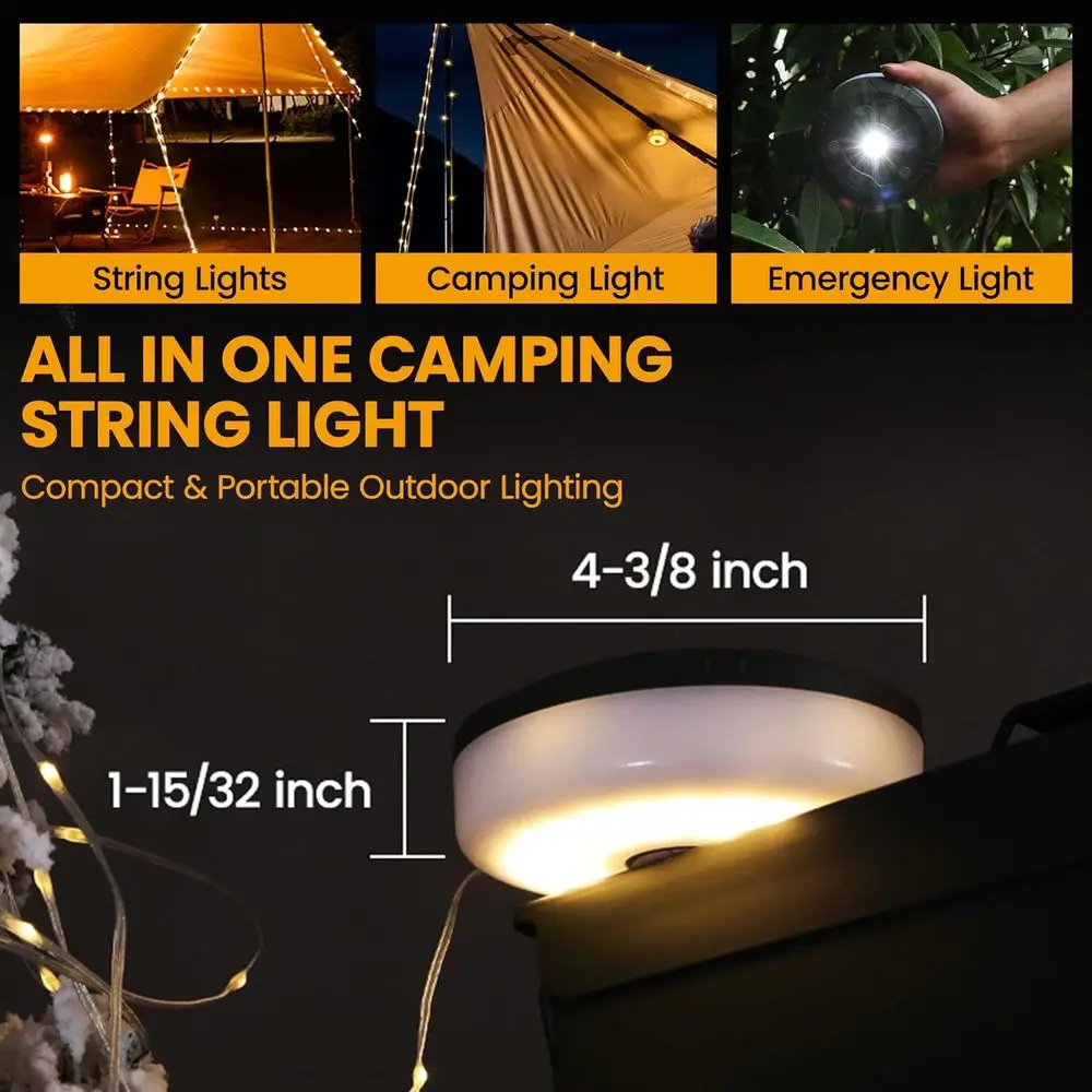 Çadırlar, Tenteler ve Açık Hav - Outdoor Camping Lights String incelemesi ve fiyatı