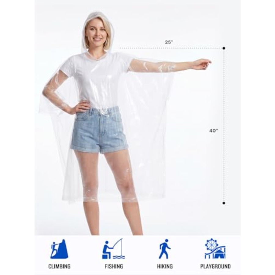 Yetişkinler için Tek Kullanıml - Camping Rain Poncho incelemesi ve fiyatı