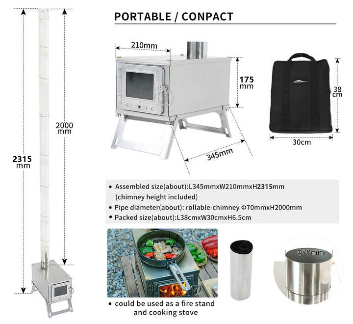 [Yeni] Dış Mekan Paslanmaz Çel - Outdoor Camping Stove Wood incelemesi ve fiyatı