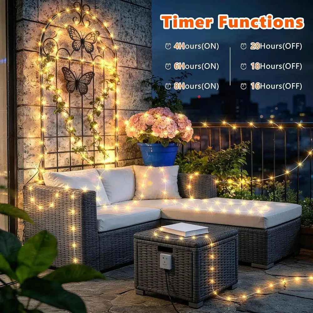 Kamp Işık Zinciri, 66ft 200LED - Outdoor Camping Lights String incelemesi ve fiyatı