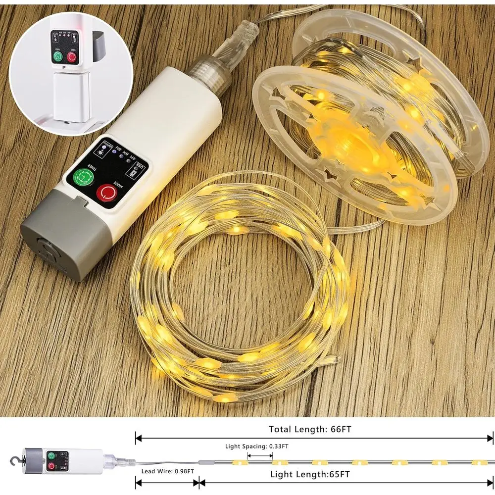 Kamp Işık Zinciri, 66ft 200LED - Outdoor Camping Lights String incelemesi ve fiyatı