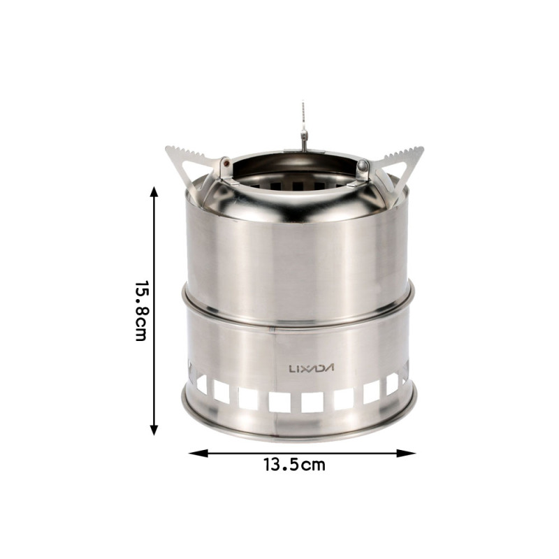 Lixada paslanmaz çelik odun so - Outdoor Camping Stove Wood incelemesi ve fiyatı