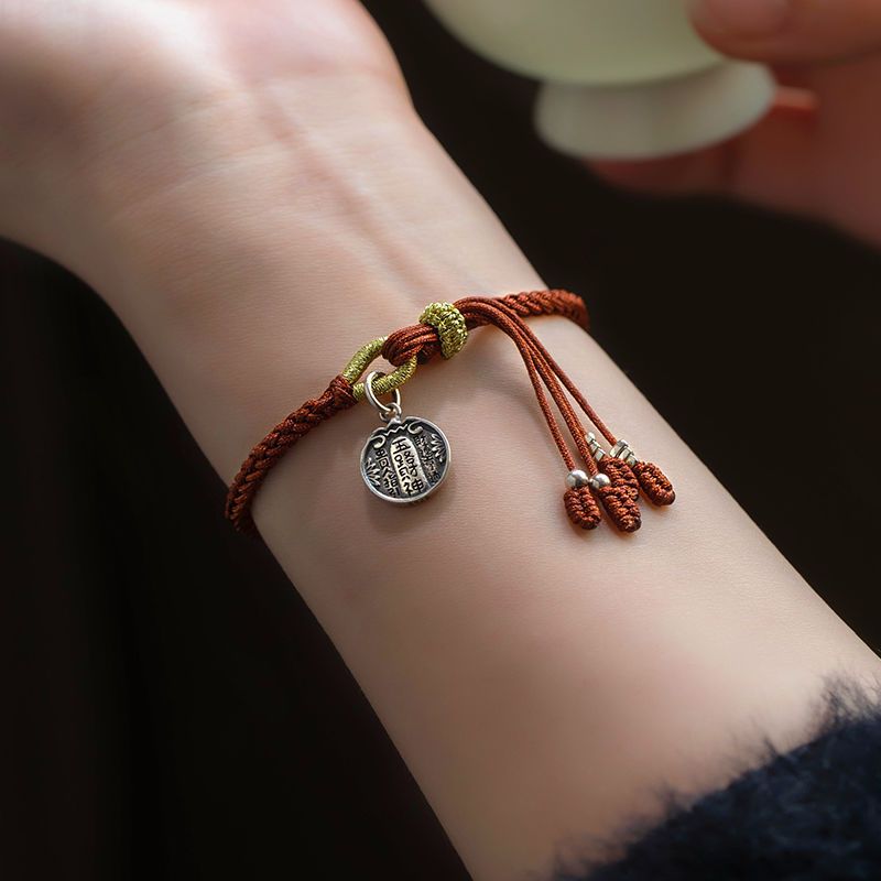 2024 yeni S925 gümüş beş yönlü - Paracord Bracelet incelemesi ve fiyatı