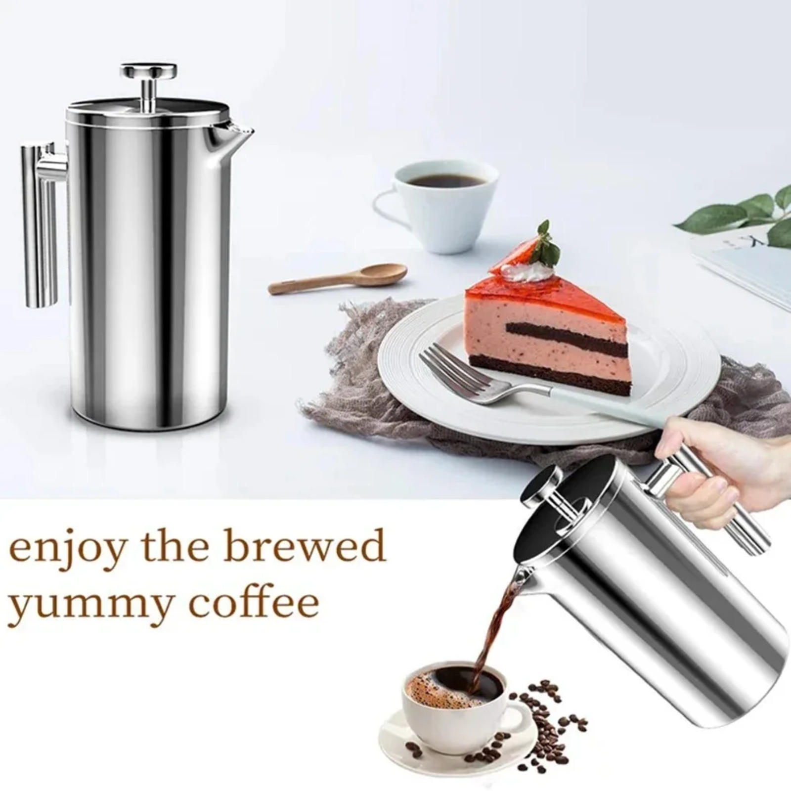 Taşınabilir Fransız Presi Pasl - Camp Percolator Coffee incelemesi ve fiyatı