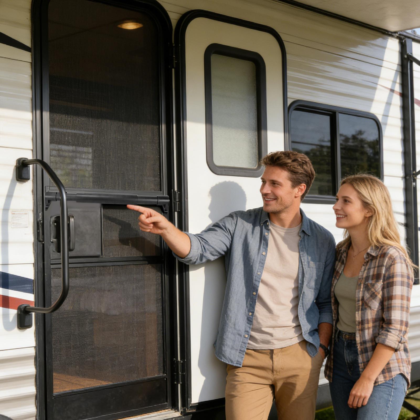 RV ekran kapı kolu ayarlanabil - Outdoor Camping Rental incelemesi ve fiyatı
