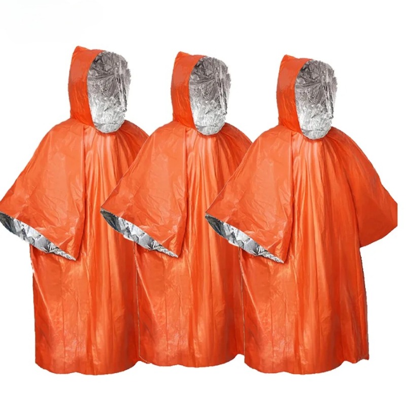 1-5 adet çok fonksiyonlu hayat - Camping Rain Poncho incelemesi ve fiyatı
