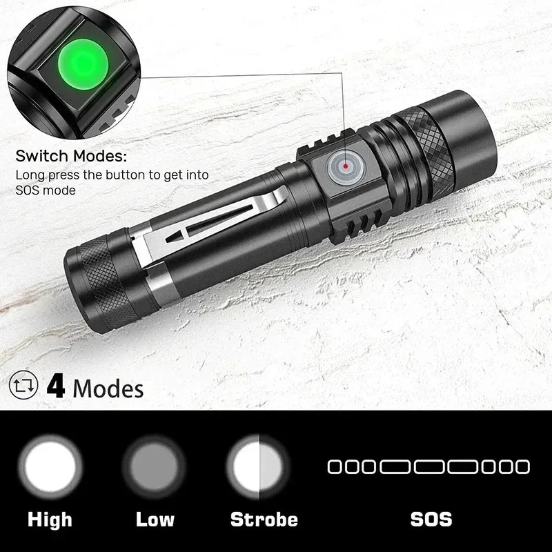 T6 LED Şarj Edilebilir El Fene - Outdoor Camping Accessories incelemesi ve fiyatı