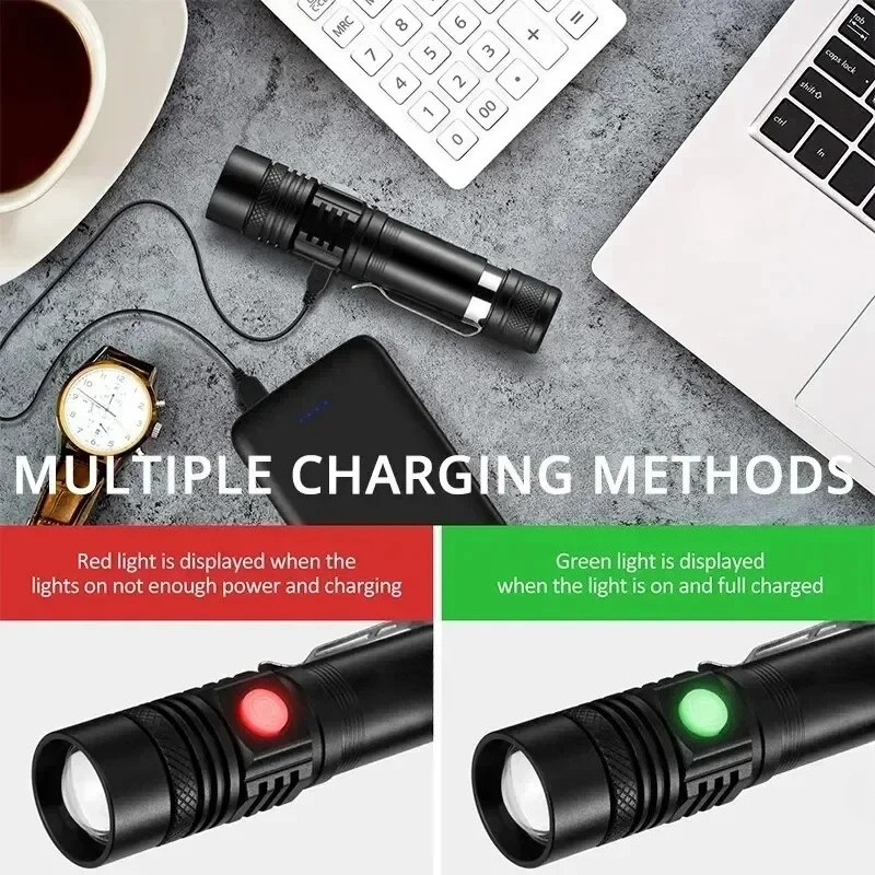 T6 LED Şarj Edilebilir El Fene - Outdoor Camping Accessories incelemesi ve fiyatı